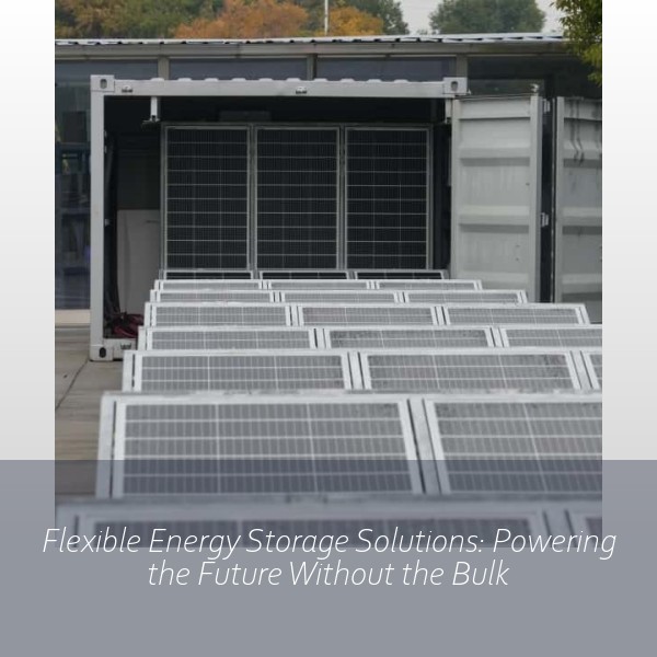 Flexible Energy Storage Solutions: Powering the Future Without the Bulk